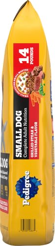 Nutrition Adult Small Dog Dry Dog Food, Grilled Steak and Vegetable Flavor, 14 lb. Bag