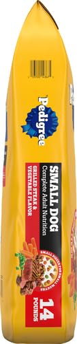 Nutrition Adult Small Dog Dry Dog Food, Grilled Steak and Vegetable Flavor, 14 lb. Bag