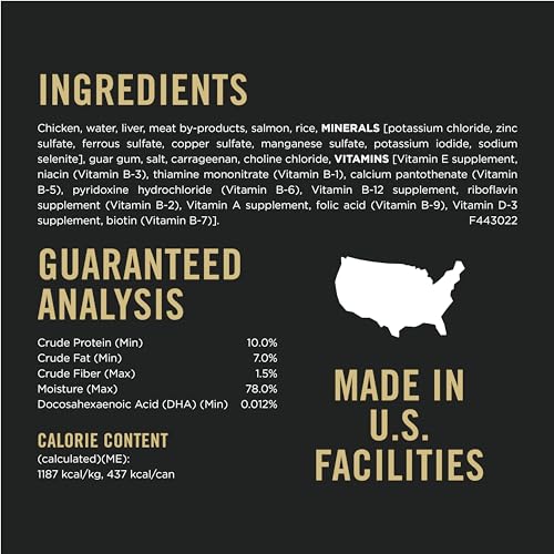 High Protein Puppy Food Pate, Chicken and Brown Rice Entree - (Pack of 12) 13 oz. Cans