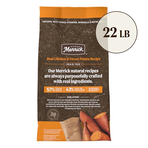 Grain Free Dry Adult Dog Food, Wholesome And Natural Kibble With Real Chicken And Sweet Potato - 22.0 lb. Bag