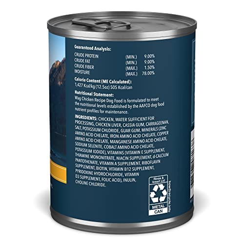 Pate Canned Dog Food, Chicken Recipe, 12.5 Ounce (Pack of 12)