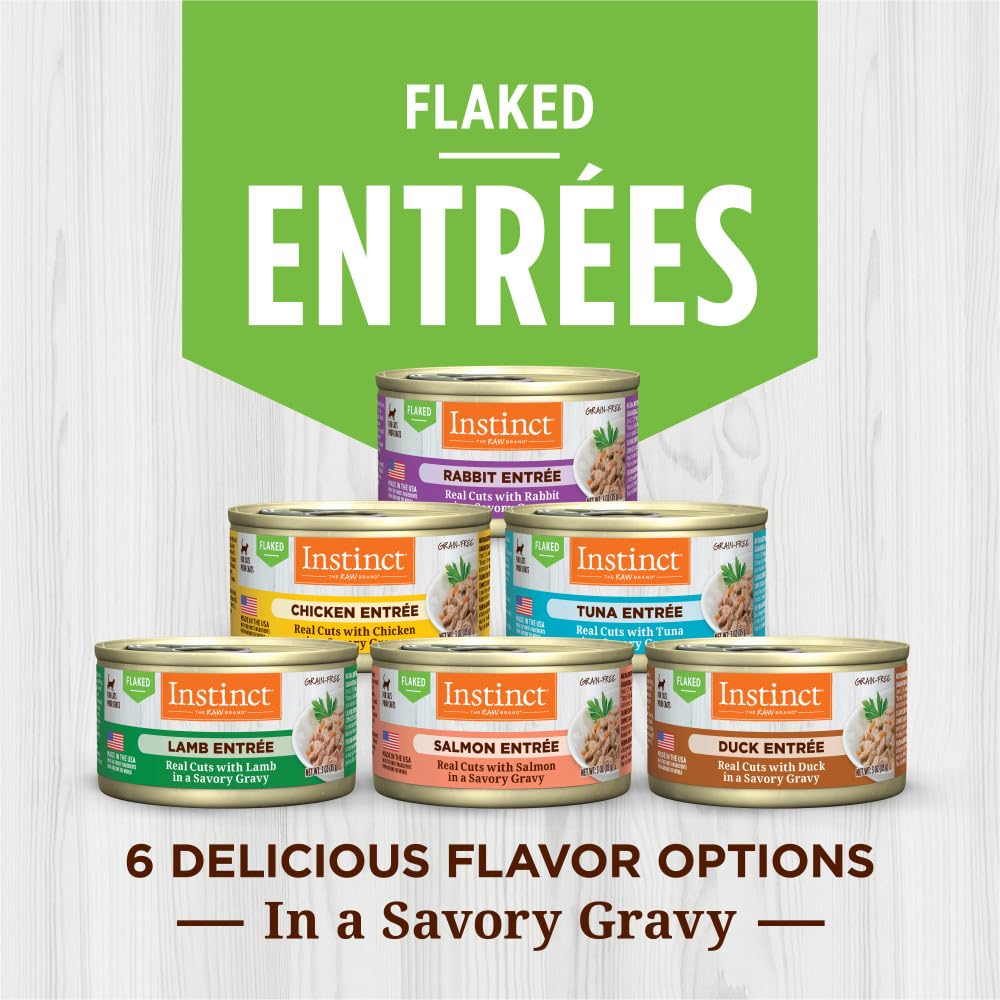 Instinct Flaked Chicken Entrée Wet Cat Food - 3 Ounces, 24 Pack