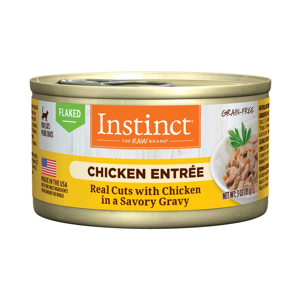 Instinct Flaked Chicken Entrée Wet Cat Food - 3 Ounces, 24 Pack