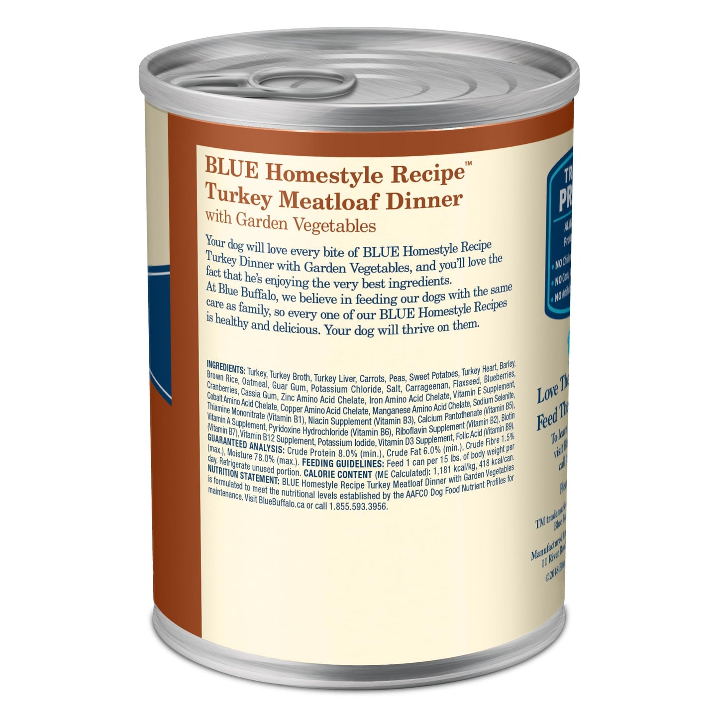 Homestyle Recipe Adult Wet Dog Food, Made with Natural Ingredients, Turkey Dinner With Garden Vegetables