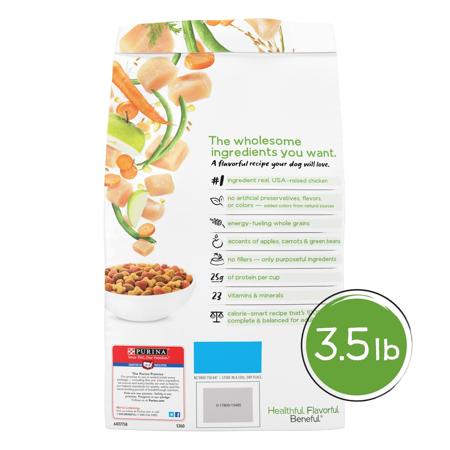 Beneful Healthy Weight Dry Dog Food With Farm-Raised Chicken - (Pack of 4) 3.5 lb. Bags