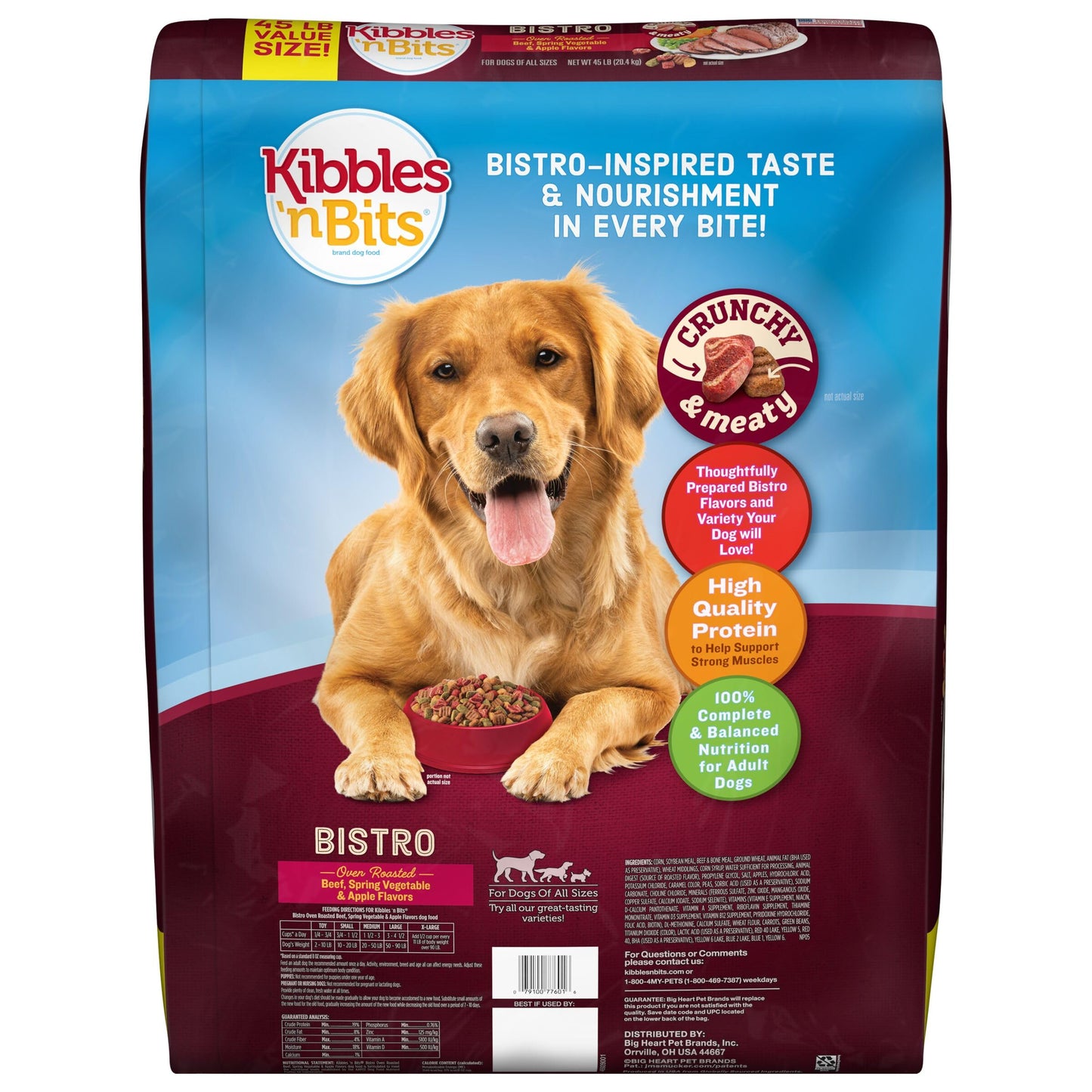 Oven Roasted Beef, Spring Vegetable & Apple Flavors Dry Dog Food, 45 lb. Bag