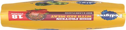 Pedigree High Protein Adult Dry Dog Food, Beef and Lamb Flavor, 18 lb. Bag