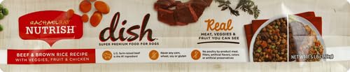 Dish Premium Dry Dog Food, Beef & Brown Rice Recipe with Veggies, Fruit & Chicken, 11.5 Pound Bag