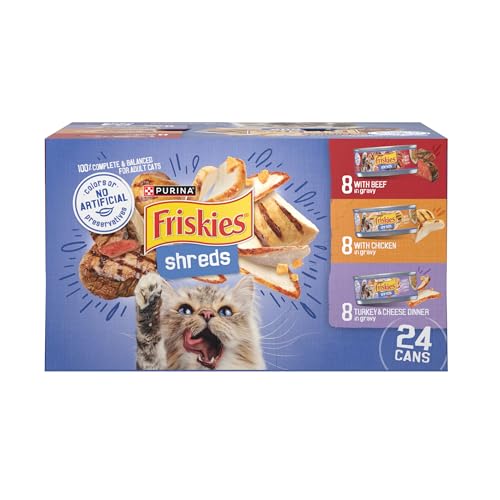 Wet Cat Food Variety Pack and Turkey and Cheese Dinner - (Pack of 24) 5.5 oz. Cans