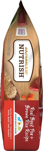 Nutrish Premium Natural Dry Dog Food with Added Vitamins, Minerals & Taurine, Real Beef, Pea, & Brown Rice Recipe, 28 Pounds (Packaging May Vary)