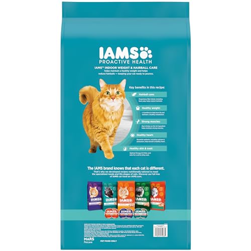 Proactive Health Indoor Weight Control & Hairball Care Adult Dry Cat Food with Chicken & Turkey, 22 lb. Bag