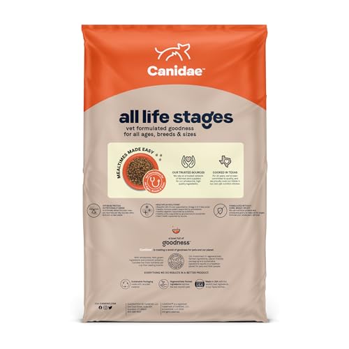 Canidae All Life Stages Premium Dry Dog Food for All Breeds 40 lbs, For All Ages & Multi-Dog Homes