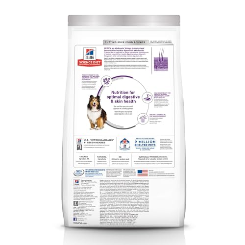 Sensitive Stomach & Skin, Adult 1-6, Stomach & Skin Sensitivity Support, Dry Dog Food, Chicken Recipe, 30 lb Bag