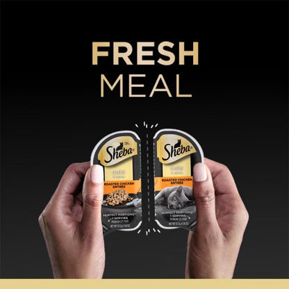 Cuts in Gravy Adult Wet Cat Food Trays, Roasted Chicken, Gourmet Salmon, and Sustainable Tuna Entrée