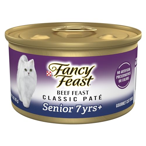 Purina Fancy Feast Senior Wet Cat Food 7 Years Plus Beef Feast Pate