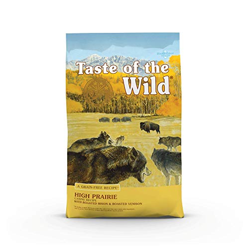 High Prairie Canine Grain-Free Recipe with Roasted Bison and Venison Adult Dry Dog Food, Made with High Protein from Real Meat and Guaranteed Nutrients and Probiotics 28lb