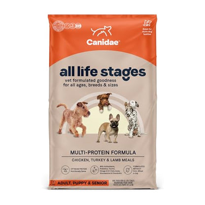 Canidae All Life Stages Premium Dry Dog Food for All Breeds 40 lbs, For All Ages & Multi-Dog Homes