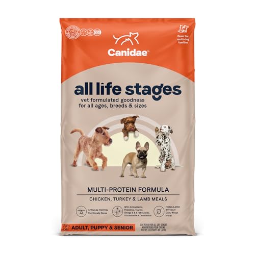 Canidae All Life Stages Premium Dry Dog Food for All Breeds 40 lbs, For All Ages & Multi-Dog Homes