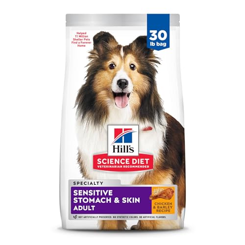 Sensitive Stomach & Skin, Adult 1-6, Stomach & Skin Sensitivity Support, Dry Dog Food, Chicken Recipe, 30 lb Bag