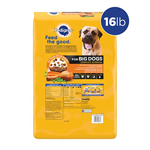 Nutrition Big Dog Dry Dog Food, Roasted Chicken, Rice and Vegetable Flavor, 16 lb. Bag