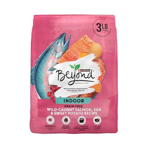 Natural Grain Free Dry Cat Food Simply Indoor Salmon, Egg and Sweet Potato Recipe - 3 lb. Bag