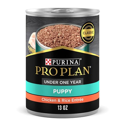 High Protein Puppy Food Pate, Chicken and Brown Rice Entree - (Pack of 12) 13 oz. Cans