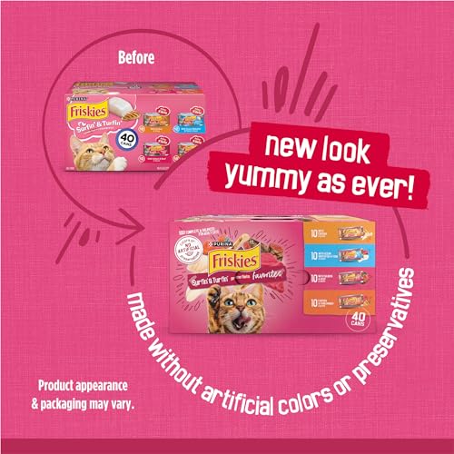 Wet Cat Food Variety Pack, Surfin' & Turfin' Prime Filets Favorites - (Pack of 40)