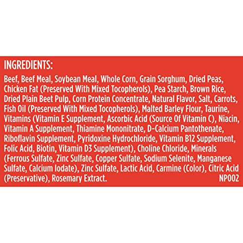 Nutrish Premium Natural Dry Dog Food with Added Vitamins, Minerals & Taurine, Real Beef, Pea, & Brown Rice Recipe, 28 Pounds (Packaging May Vary)