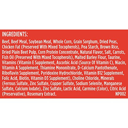 Nutrish Premium Natural Dry Dog Food with Added Vitamins, Minerals & Taurine, Real Beef, Pea, & Brown Rice Recipe, 28 Pounds (Packaging May Vary)