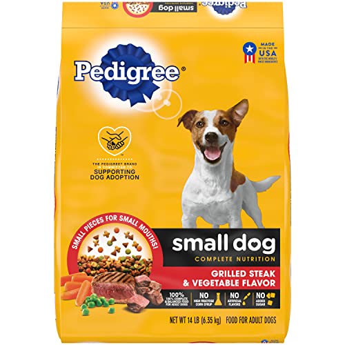 Nutrition Adult Small Dog Dry Dog Food, Grilled Steak and Vegetable Flavor, 14 lb. Bag
