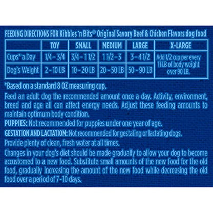 Original Savory Beef & Chicken Flavors Dry Dog Food, 45 Pound Bag