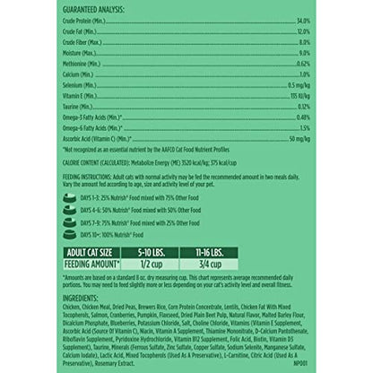 Nutrish Indoor Complete Premium Natural Dry Cat Food with Added Vitamins