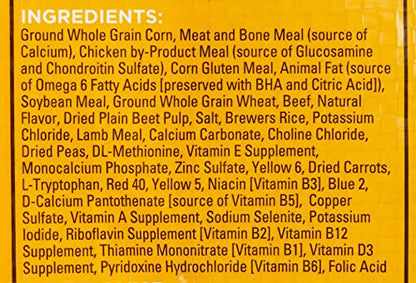 Pedigree High Protein Adult Dry Dog Food, Beef and Lamb Flavor, 18 lb. Bag