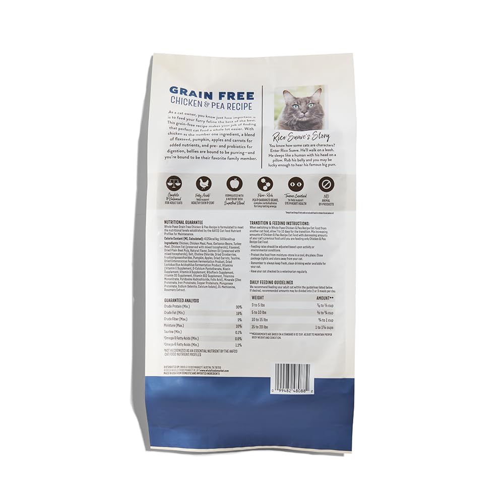 WHOLE PAWS Cat Grain Free Chicken Recipe, 56 OZ