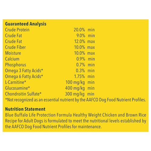 Life Protection Formula Healthy Weight Adult Dry Dog Food, Supports an Ideal Weight, Made with Natural Ingredients, Chicken & Brown Rice Recipe, 30-lb. Bag