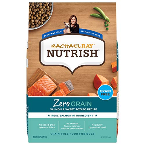 Nutrish Zero Grain Dry Dog Food Natural Dog Food with Added Vitamins, Minerals & Taurine, Salmon & Sweet Potato Recipe, 23 Pounds