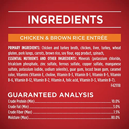 Beef and Barley Entrees Wet Dog Food Variety Pack - (2 Packs of 6) 13 oz