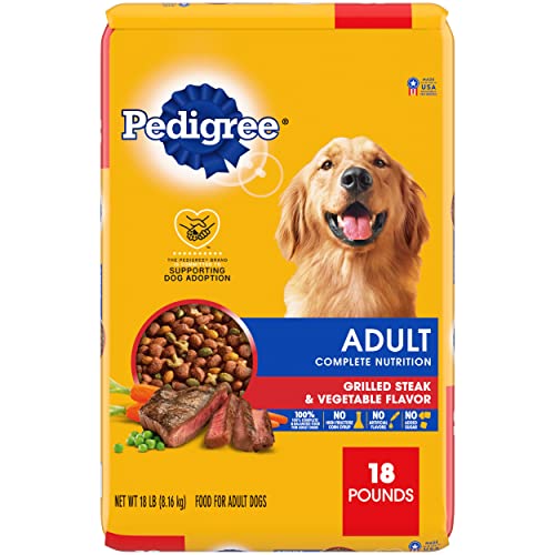 Nutrition Adult Dry Dog Food, Grilled Steak & Vegetable Flavor, 18 lb. Bag