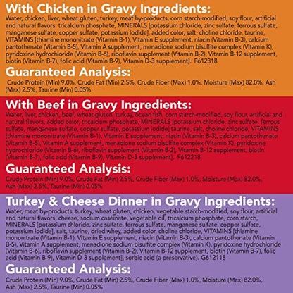 Wet Cat Food Variety Pack and Turkey and Cheese Dinner - (Pack of 24) 5.5 oz. Cans