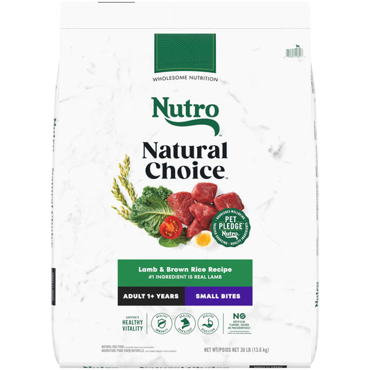 Choice Small Bites Adult Dry Dog Food, Lamb and Brown Rice Recipe, 30 lbs.