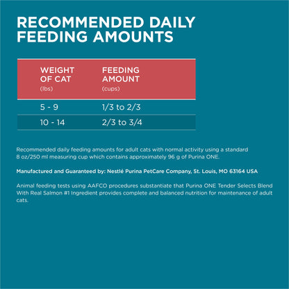Natural Dry Cat Food, Tender Selects Blend With Real Salmon - 16 lb. Bag
