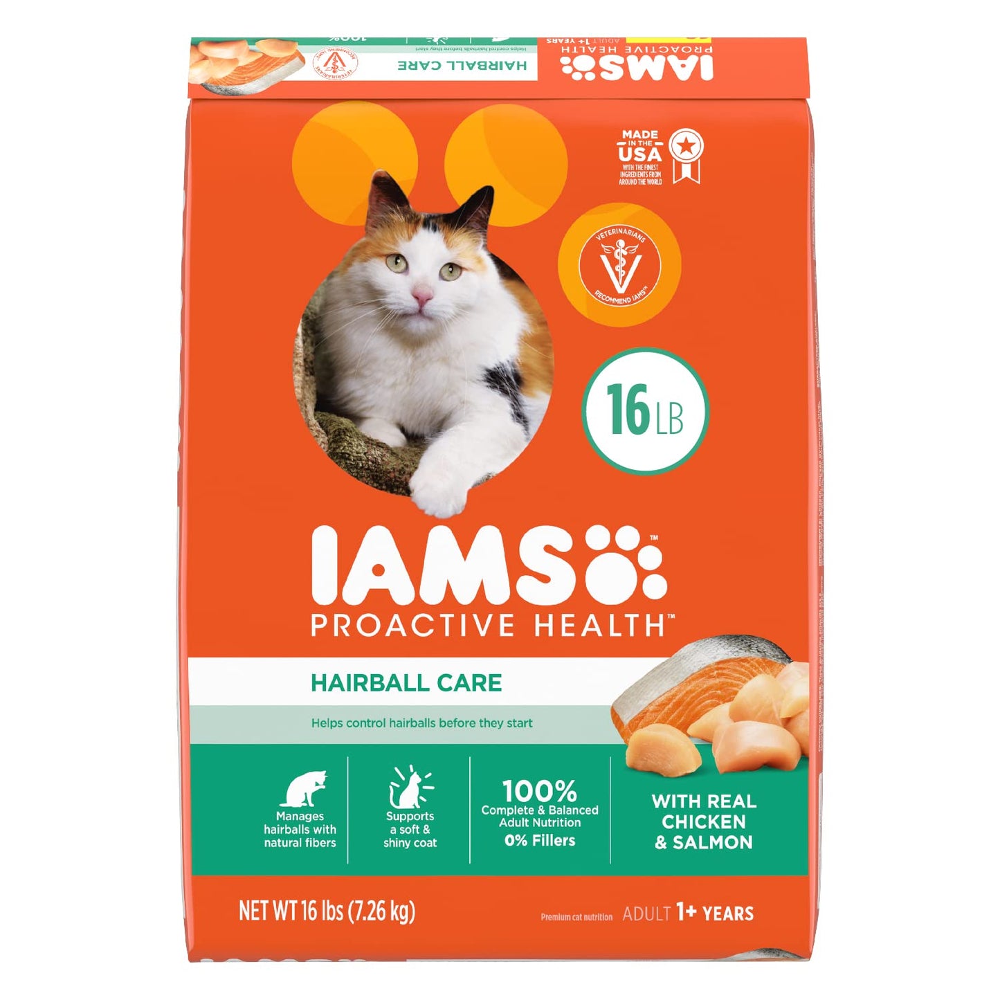 Proactive Health Adult Hairball Care Dry Cat Food with Chicken 16 lb. Bag