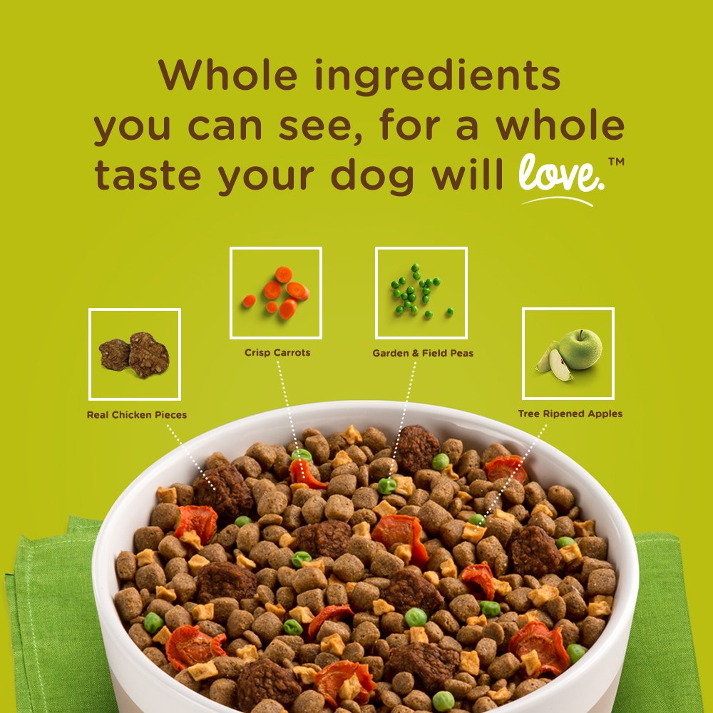 Dish Premium Dry Dog Food, Beef & Brown Rice Recipe with Veggies, Fruit & Chicken, 11.5 Pound Bag