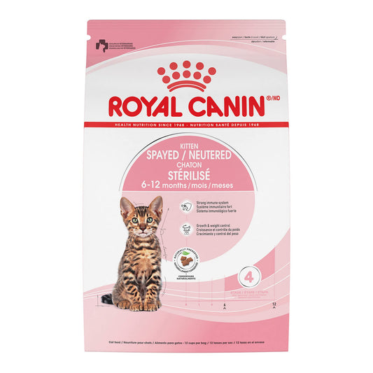 Feline Health Nutrition Kitten Spayed Dry Cat Food, 2.5 lb bag