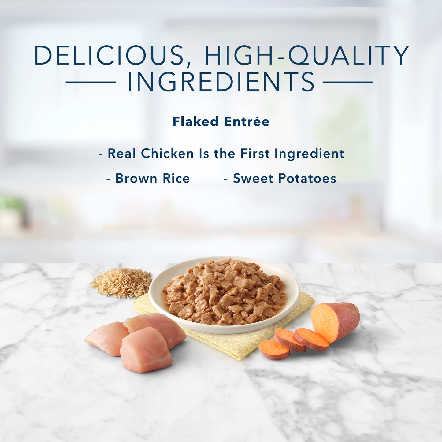 Tastefuls Natural Flaked Wet Cat Food, Chicken Entrée in Gravy 5.5-oz cans (Pack of 24)