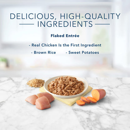 Tastefuls Natural Flaked Wet Cat Food, Chicken Entrée in Gravy 5.5-oz cans (Pack of 24)