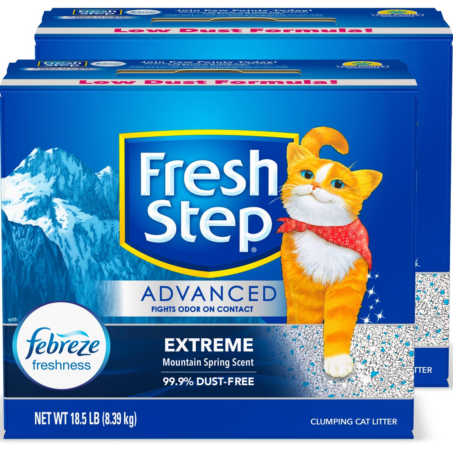 Clumping Cat Litter, Extreme, Advanced Long Lasting Odor Control Kitty Litter