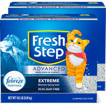 Clumping Cat Litter, Extreme, Advanced Long Lasting Odor Control Kitty Litter