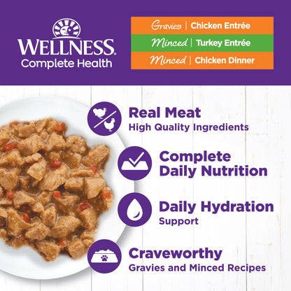 Complete Health Grain-Free Wet Canned Cat Food, Chicken & Turkey Lovers Minced