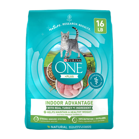 Natural Low Fat, Weight Control, Indoor Dry Cat Food Advantage - 16 lb. Bag